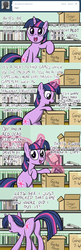Size: 650x1999 | Tagged: safe, artist:flavinbagel, twilight sparkle, pony, unicorn, ask gamer ponies, g4, ask, butt, female, mare, plot, solo