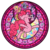 Size: 720x720 | Tagged: safe, artist:akili-amethyst, applejack, fluttershy, pinkie pie, rainbow dash, rarity, twilight sparkle, earth pony, pony, g4, cardboard twilight, disney, dive to the heart, eyes closed, female, jumping, kingdom hearts, mare, stained glass