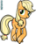 Size: 811x984 | Tagged: safe, artist:kewcio122, applejack, earth pony, pony, g4, crossed hooves, female, hatless, mare, missing accessory, simple background, solo, transparent background