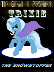 Size: 1920x2560 | Tagged: safe, artist:gravekeeper, trixie, pony, unicorn, g4, female, mare, solo, text