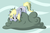 Size: 1280x845 | Tagged: safe, artist:fearingfun, derpy hooves, pegasus, pony, g4, my little pony: friendship is magic, season 2, the last roundup, cloud, cute, derpabetes, female, i just don't know what went wrong, looking down, mare, messy mane, singed, solo, stormcloud