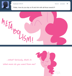 Size: 655x693 | Tagged: dead source, safe, artist:cartoonlion, pinkie pie, earth pony, pony, g4, ask, female, mare, solo