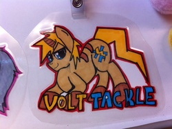 Size: 640x478 | Tagged: safe, artist:whipstitch, oc, oc only, oc:volt tackle, pony, unicorn, male, solo, stallion