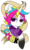 Size: 682x1122 | Tagged: safe, artist:whipstitch, oc, oc only, pony, unicorn, clothes, cmyk, female, mare, solo