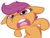 Size: 668x514 | Tagged: safe, artist:php27, scootaloo, pegasus, pony, g4, angry, ears back, female, filly, simple background, solo, transparent background