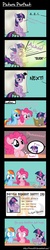 Size: 1200x6000 | Tagged: safe, artist:treez123, pinkie pie, rainbow dash, twilight sparkle, earth pony, pegasus, pony, unicorn, g4, book, comic, female, id card, looking at each other, mare, sneezing