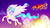 Size: 1360x768 | Tagged: safe, artist:b-pegasi, philomena, princess celestia, alicorn, phoenix, pony, g4, cloud, cloudy, duo, female, flying, looking back, mare, open mouth, smiling, spread wings, sun