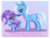 Size: 700x532 | Tagged: safe, artist:metalpandora, trixie, oc, unnamed oc, pony, unicorn, g4, cute, duo, duo female, female, filly, mare, mouth hold