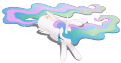 Size: 5742x3000 | Tagged: safe, artist:shachza, princess celestia, alicorn, pony, g4, cute, cutelestia, eyes closed, female, mare, missing accessory, prone, simple background, sleeping, solo, transparent background, vector