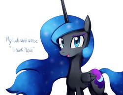 Size: 1100x850 | Tagged: safe, artist:negativefox, nightmare moon, alicorn, pony, g4, female, looking at you, mare, simple background, solo, tsundere moon, white background