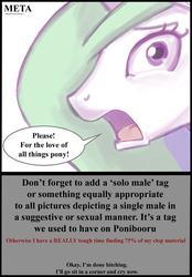 Size: 1000x1440 | Tagged: artist needed, safe, edit, princess celestia, alicorn, pony, derpibooru, princess molestia, g4, bust, female, frown, looking at you, mare, meta, open mouth, ponibooru, portrait, public service announcement, simple background, solo, speech bubble, text, white background