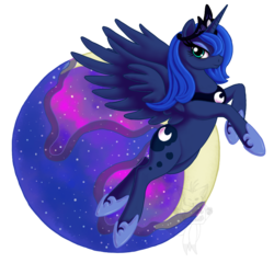Size: 900x864 | Tagged: safe, artist:bluedemon00, princess luna, alicorn, pony, g4, abstract background, female, flying, mare, s1 luna, simple background, solo, transparent background