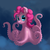 Size: 2365x2350 | Tagged: safe, artist:purmu, pinkie pie, monster pony, octopony, octopus, original species, g4, creepy, female, grin, high res, looking at you, maybe salmon, ocean, octo pie, smiling, solo, species swap, underwater