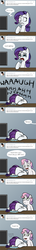 Size: 1160x8117 | Tagged: safe, artist:lemondevil, rarity, sweetie belle, pony, unicorn, biporarity, g4, ask, comic, computer, crying, duo, duo female, female, filly, hat, mare, sad, top hat