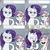 Size: 1280x1280 | Tagged: safe, artist:lemondevil, rarity, sweetie belle, pony, unicorn, biporarity, g4, angry face, ask, duo, duo female, female, filly, laughing, mare