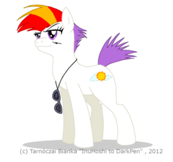 Size: 800x751 | Tagged: safe, artist:inuhoshi-to-darkpen, sunny daze (g3), earth pony, pony, g3, g4, female, g3 to g4, generation leap, mare, simple background, solo, sunglasses, transparent background