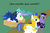 Size: 1000x657 | Tagged: safe, artist:hakar-kerarmor, princess celestia, princess luna, alicorn, bat pony, pegasus, pony, g4, armor, female, frown, glare, juice, juice box, juvenal, latin, male, mare, missing accessory, night guard, prone, royal guard, smiling, spread wings, stallion, sunglasses