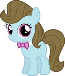 Size: 1693x1991 | Tagged: safe, artist:capt-nemo, beauty brass, earth pony, pony, g4, bowtie, female, filly, filly beauty brass, foal, simple background, smiling, solo, transparent background