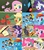 Size: 1000x1148 | Tagged: safe, applejack, blaze, derpy hooves, fire streak, fluttershy, misty fly, pinkie pie, rainbow dash, rarity, silver lining, silver zoom, smarty pants, soarin', spitfire, twilight sparkle, earth pony, parasprite, pegasus, pony, unicorn, g4, clothes, david tennant, derp, female, goggles, goggles over eyes, incomplete, mane six, mare, scared, tennantface, underp, uniform, wonderbolts, wonderbolts uniform