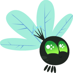 Size: 600x605 | Tagged: artist needed, safe, queen chrysalis, parasprite, g4, colored wings, crown, female, jewelry, palette swap, paraspritized, recolor, regalia, simple background, solo, species swap, transparent background