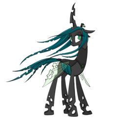 Size: 1000x1000 | Tagged: source needed, safe, artist:averagedraw, queen chrysalis, changeling, changeling queen, g4, crown, female, jewelry, lidded eyes, regalia, simple background, solo, transparent background, windswept mane