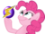 Size: 990x759 | Tagged: safe, pinkie pie, earth pony, pony, g4, female, look what pinkie found, mare, meme, metroid, screw attack, simple background, smiling, transparent background