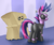 Size: 1200x1000 | Tagged: safe, artist:arrkhal, derpy hooves, twilight sparkle, pegasus, pony, unicorn, g4, bandage, box, butt, clothes, costume, disguise, duo, eyepatch, female, future twilight, mare, plot