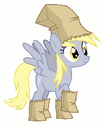 Size: 570x692 | Tagged: safe, artist:arrkhal, derpy hooves, pegasus, pony, g4, animated, cute, dancing, derpabetes, derpy being derpy, female, gif, mare, paper bag wizard, paper bags, simple background, smiling, solo, vector, white background