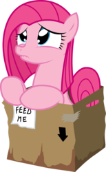 Size: 1846x3000 | Tagged: safe, artist:miketheuser, pinkie pie, earth pony, pony, g4, box, cute, cuteamena, diapinkes, female, mare, pinkamena diane pie, pony in a box, simple background, solo, transparent background