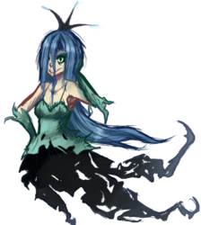 Size: 427x476 | Tagged: dead source, safe, artist:megomylego, queen chrysalis, human, g4, female, humanized, simple background, solo, transparent background