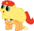 Size: 454x417 | Tagged: safe, artist:feralsocks, edit, crab pony, fluffy pony, crabjack, spiderjack