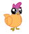 Size: 172x200 | Tagged: safe, scootaloo, chicken, g4, female, hey you, scootachicken, simple background, solo, species swap, white background