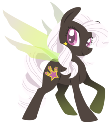 Size: 974x1083 | Tagged: safe, artist:needsmoarg4, hollywood (g1), flutter pony, pony, g1, g4, female, g1 to g4, generation leap, mare, redesign, simple background, smiling, solo, transparent background