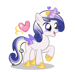 Size: 859x825 | Tagged: safe, artist:lugiaangel, oc, oc only, oc:prince charming, alicorn, pony, alicorn oc, colt, male, offspring, parent:princess cadance, parent:shining armor, parents:shiningcadance, raised hoof, simple background, transparent background