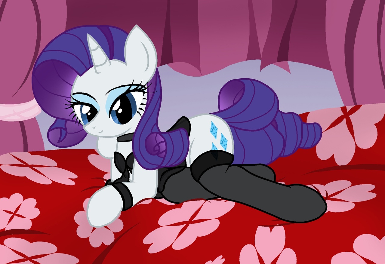#16340 - safe, artist:pyruvate, rarity, pony, unicorn, bed, bedroom ...