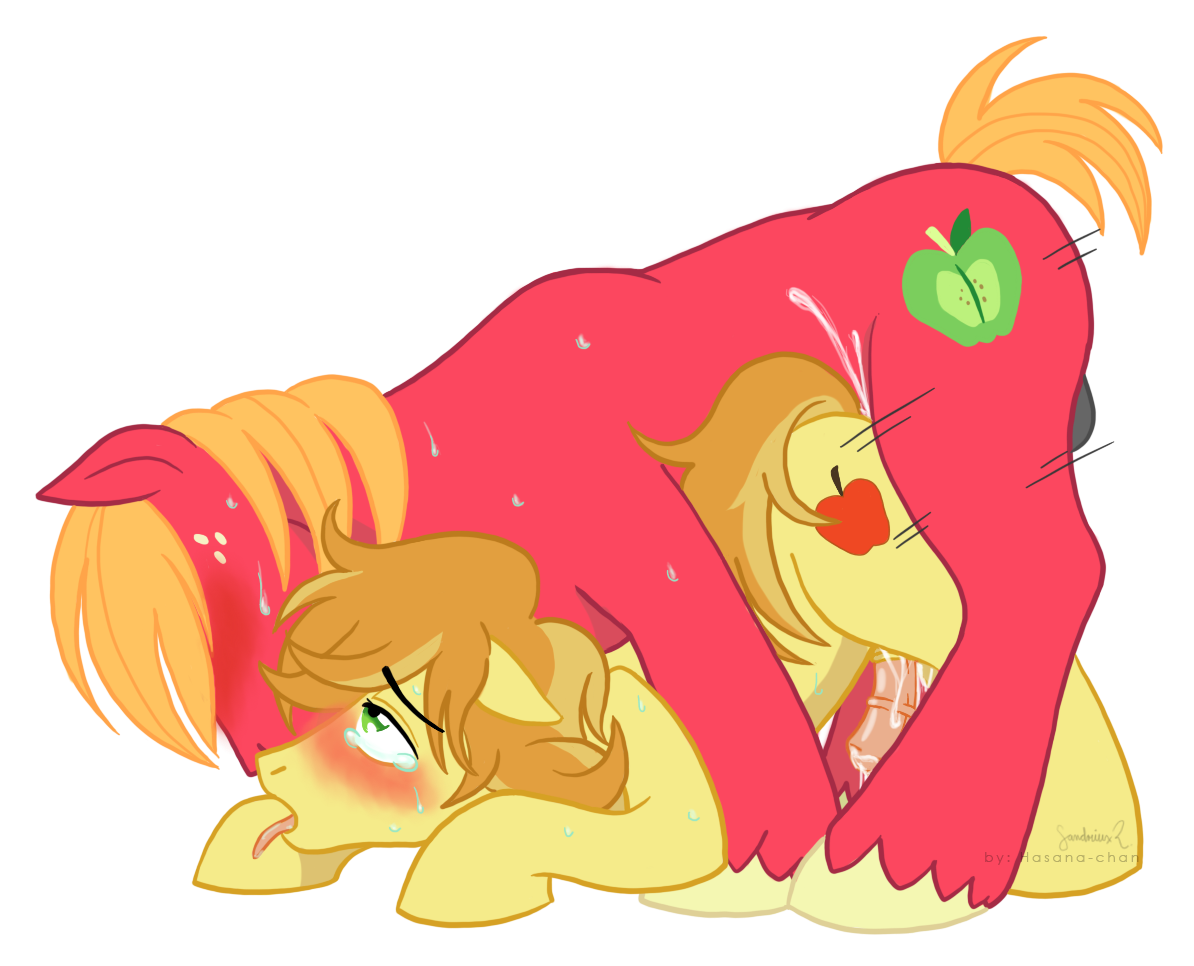 #16417 - explicit, artist:hasana-chan, big macintosh, braeburn, earth <b>pony</b>,...