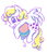 Size: 888x1044 | Tagged: safe, artist:needsmoarg4, surprise, pegasus, pony, g1, g4, adoraprise, balloon, cute, female, g1 to g4, generation leap, grin, mare, simple background, smiling, solo, surprise being surprise, white background