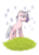 Size: 855x1177 | Tagged: safe, artist:needsmoarg4, twilight, pony, unicorn, g1, g4, female, g1 to g4, generation leap, grass, magic, mare, solo