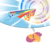 Size: 2880x2501 | Tagged: safe, artist:from-yesterday-xx, rainbow dash, scootaloo, pegasus, pony, g4, dream, duo, female, filly, flying, high res, mare, sleeping, smiling, sonic rainboom, sonic xboom