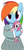 Size: 393x800 | Tagged: safe, artist:tg-0, pinkie pie, rainbow dash, earth pony, pegasus, pony, semi-anthro, g4, arm hooves, bipedal, clothes, cute, dashabetes, doll, dress, female, looking at you, mare, pinkamena diane pie, simple background, smiling, white background