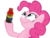 Size: 990x759 | Tagged: safe, pinkie pie, earth pony, pony, g4, energy drink, female, look what pinkie found, mare, meme, simple background, smiling, solo, this will end in tears, transparent background, xk-class end-of-the-world scenario