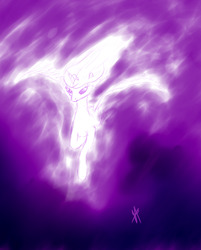 Size: 752x936 | Tagged: safe, artist:vabla, princess luna, alicorn, pony, g4, female, flying, glowing, mare, solo