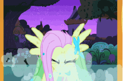 Size: 270x180 | Tagged: safe, edit, edited screencap, screencap, fluttershy, prince blueblood, rarity, pegasus, pony, unicorn, g4, season 1, the best night ever, angry, animated, clothes, dress, female, flutterrage, gala dress, gif, mare, rage, speed lines, stomping, you're going to love me