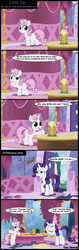 Size: 800x2547 | Tagged: safe, artist:toxic-mario, rarity, sweetie belle, pony, unicorn, g4, carousel boutique, cider, comic, drunk, drunker belle, duo, duo female, female, filly, mare