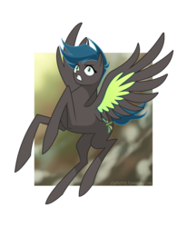 Size: 1488x1806 | Tagged: safe, artist:tarajenkins, queen chrysalis, alicorn, pony, cupidite, g4, abstract background, female, flying, frown, gritted teeth, mare, ponified, solo, species swap, wide eyes