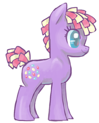 Size: 544x679 | Tagged: safe, artist:needsmoarg4, sprinkle stripe, earth pony, pony, g4, female, mare, simple background, smiling, solo, white background