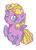 Size: 580x800 | Tagged: safe, artist:needsmoarg4, sunny daze, pegasus, pony, g4, blank flank, female, filly, rearing, simple background, so soft, solo, toy, white background