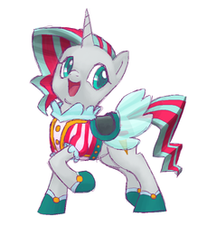 Size: 800x874 | Tagged: safe, artist:needsmoarg4, sweetie swirl, pony, unicorn, clothes, female, mare, saddle, simple background, solo, white background