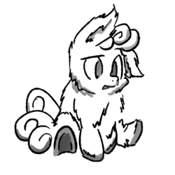 Size: 651x651 | Tagged: safe, fluffy pony, fluffy pony original art, solo