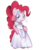 Size: 964x1191 | Tagged: safe, artist:solar-slash, pinkie pie, earth pony, semi-anthro, g4, clothes, cute, diapinkes, dress, female, mare, simple background, smiling, solo, transparent background, wedding dress